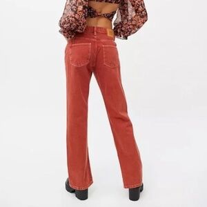 UO BDG Red High Waisted Cowboy Jeans